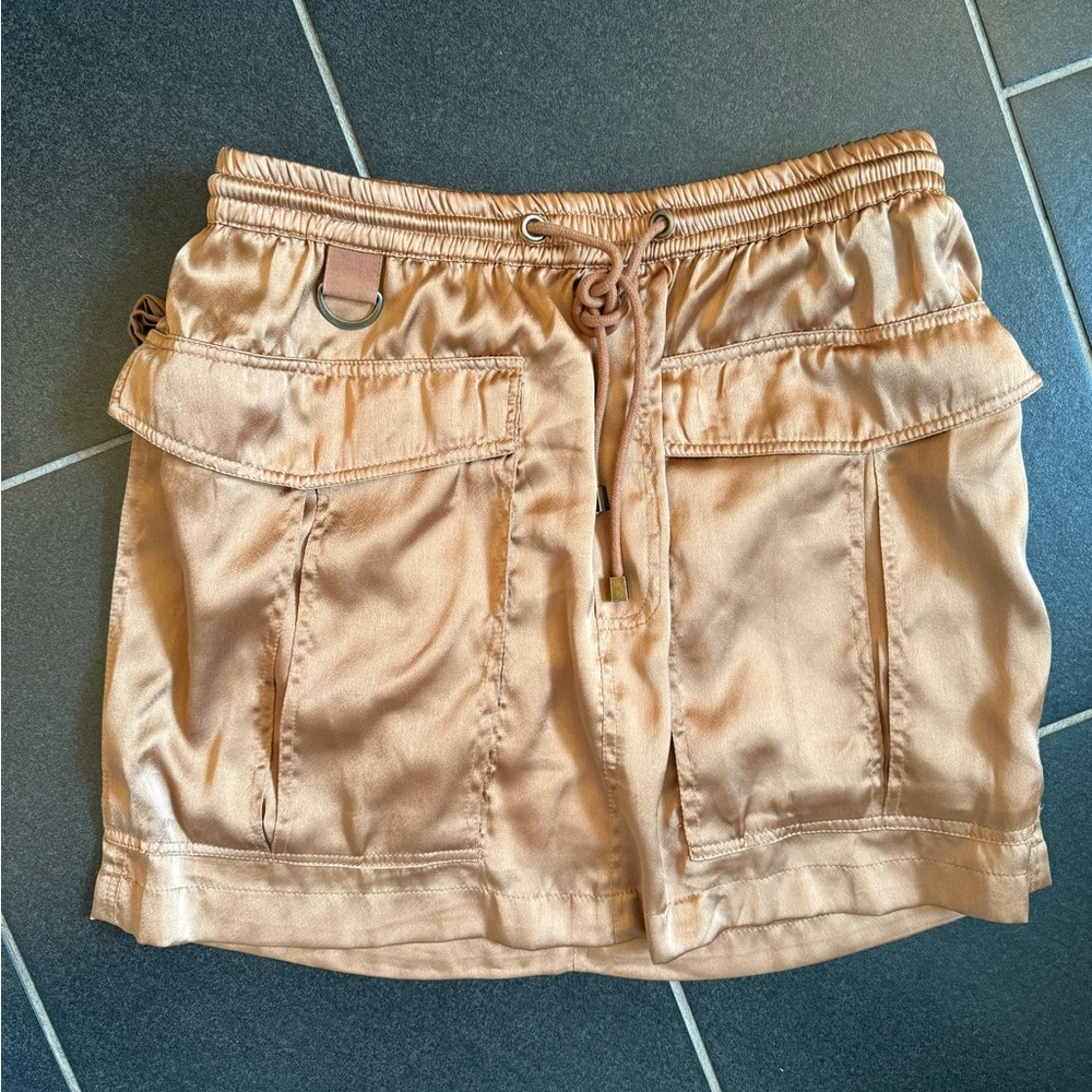 Love the Label silky cargo skirt size xs from Anthropologie